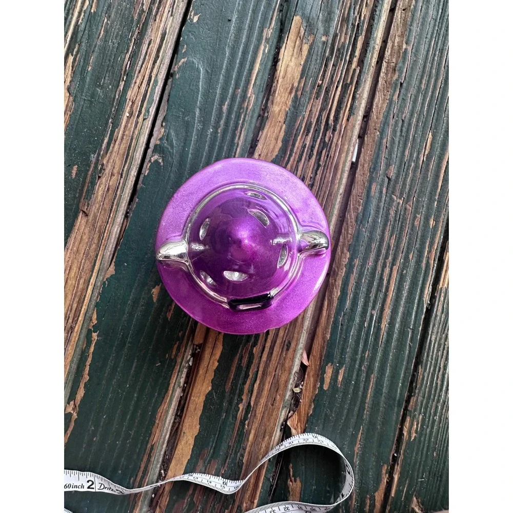Halloween Black Cat Pumpkin Light Up Figurine Purple Witch Hat Decor